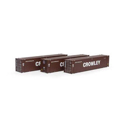 Athearn 28040 HO, 45' Container, 3-Pack, Crowley, CMCU - House of Trains