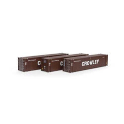 Athearn 28041 HO, 45' Container, 3-Pack, Crowley, CMCU - House of Trains