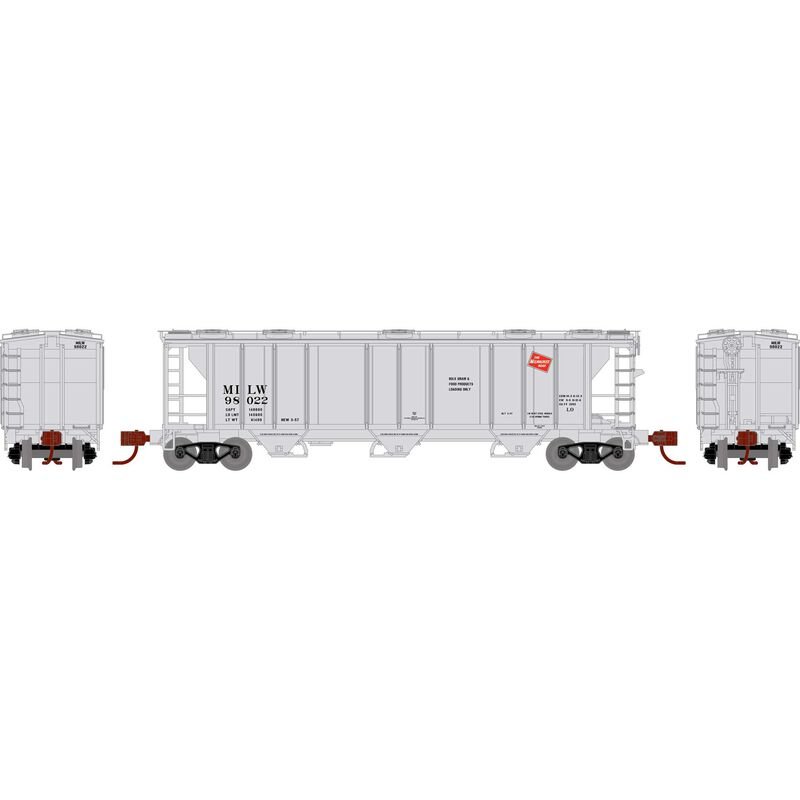 Athearn 28356 N, PS 2893 Covered Hopper, MILW, 98022 - House of Trains