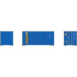 Athearn 28880 HO, 20' Corrugated Container, 3 Pack, Raffles, RFCU, 212003, 213761, 226897 - House of Trains