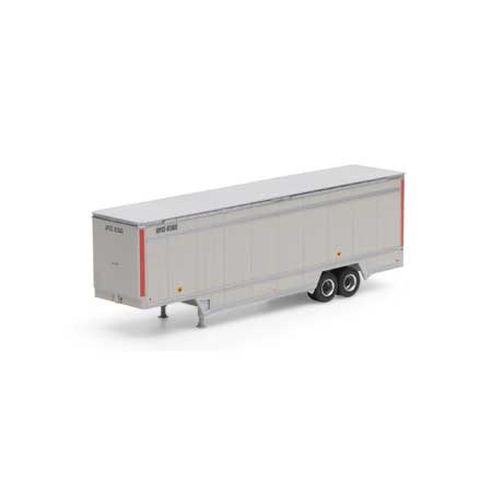 Athearn 29463 HO 40' Parcel Trailer, UPS, No Logo, Red Stripe, UPSZ, 87363 - House of Trains