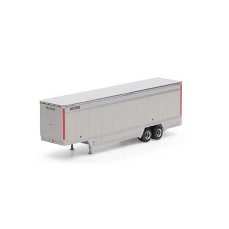 Athearn 29464 HO 40' Parcel Trailer, UPS, No Logo, Red Stripe, UPSZ, 87406 - House of Trains