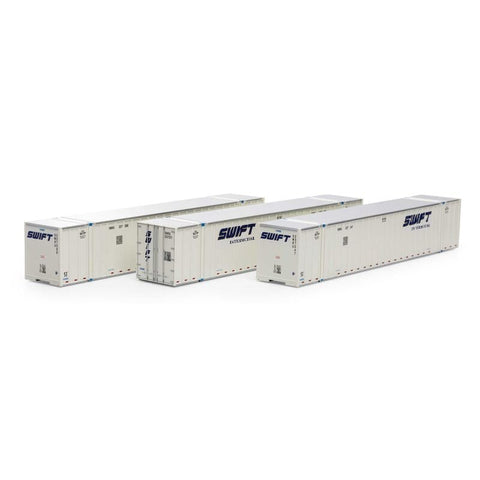 Athearn 40122 HO, 53' Stoughton Container, 3-Pack, Swift Intermodal ...