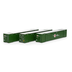 Athearn 40125 HO, 53' Stoughton Container, 3-Pack, HUB Group, UPHU, 244212, 244288, 244773 - House of Trains