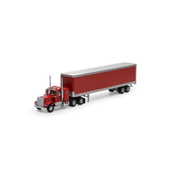 Athearn 41089 HO, Kenworth Cab with 45' Trailer, Red - House of Trains