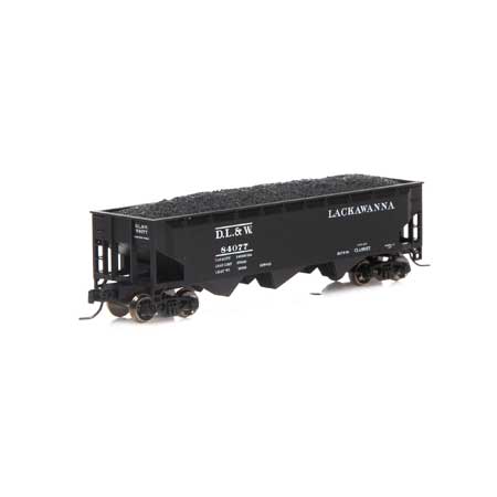 Athearn 5127 N, 40' 3-Bay Offset Open Hopper, Delaware Lackawanna and Western, DLW, 84077 - House of Trains