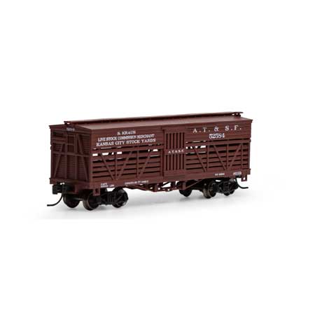 Athearn 5257 N, 36' Stock Car, Santa Fe, ATSF, 52584 - House of Trains