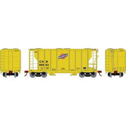 Athearn 63810 HO, PS 2600 2-Bay Covered Hopper, CNW, 95693 - House of Trains