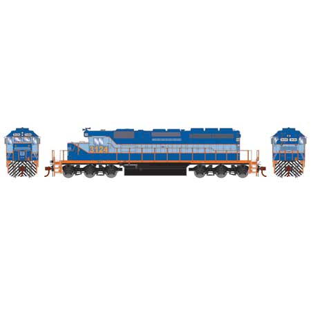 Athearn 72114 HO, SD40-2, Soundtraxx Econami Sound and DCC, ex-NDM, Ferromex, FROMX, 3124 - House of Trains