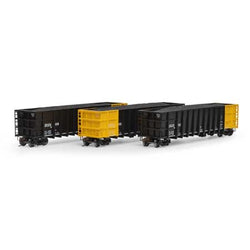 Athearn 7493 HO, 50' Thrall High Side Coal Gondola, with Coal Load, 3-Pack, Zeigler Coal Company - House of Trains