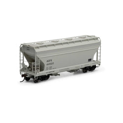 Athearn 81057 HO, ACF 2970 2-Bay Covered Hopper, ACF Leasing, ACFX, 44520 - House of Trains
