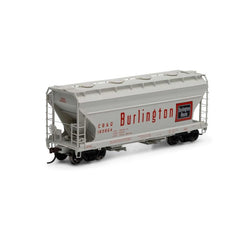 Athearn 81063 HO, ACF 2970 2-Bay Covered Hopper, Chicago, Burlington and Quincy, CBQ, 183954 - House of Trains