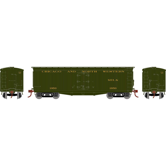 Athearn 84707 HO, 40' Pfaudler Wood Milk Car, Chicago North Western, CNW, 1950 - House of Trains