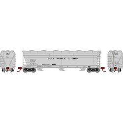 Athearn 8498 N, ACF 4600cf 3 Bay Covered Hopper, Gulf Mobile and Ohio, GMO, 81025 - House of Trains