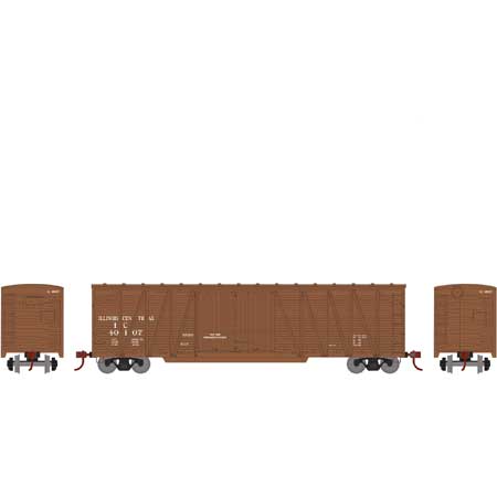 Athearn 90081 HO, 50' Single-Sheathed Outside Braced Box Car, Illinois Central, IC, 40107 - House of Trains