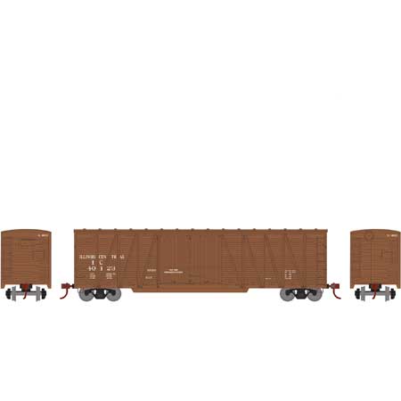 Athearn 90083 HO, 50' Single-Sheathed Outside Braced Box Car, Illinois Central, IC, 40123 - House of Trains