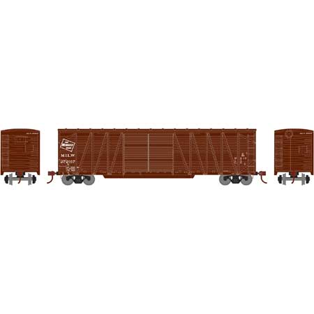 Athearn 90096 HO, 50' Single-Sheathed Outside Braced Box Car, Milwaukee Road, MILW, 272017 - House of Trains