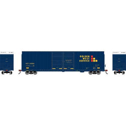 Athearn 90578 HO, 60' FMC High Cube Box Car, Golden West Service, VCY, 142044 - House of Trains