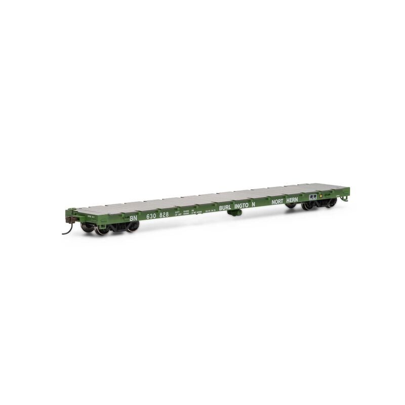 Athearn 92674 HO, 60' Flat Car, BN, 630828 - House of Trains