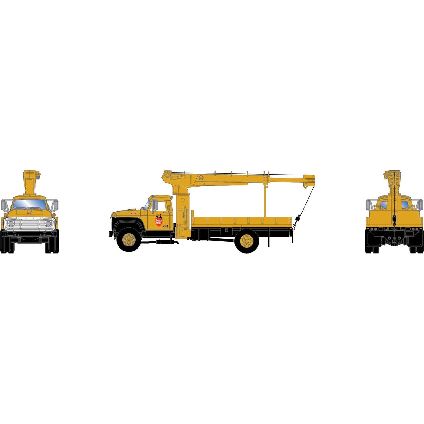 Athearn 96948 HO, Ford F-850 Boom Truck, Canadian Pacific, CP - House of Trains