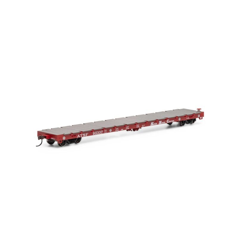 Athearn 97832 HO, 60' Flat Car, Santa Fe, ATSF, 95337 - House of Trains
