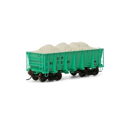 Athearn 97963 HO, 26' Low Side Ore Car, Ore Load Included, Maintenance of Way, UP, 917001 - House of Trains