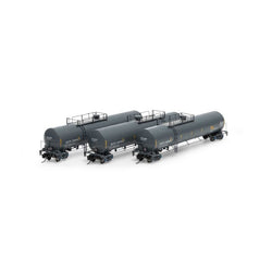 Athearn G16895 N, UTC 33,900 Gallon LPG Tank Car, 3-Pack, GATX - House of Trains
