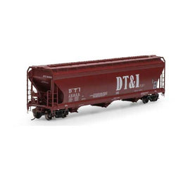 Athearn Genesis 15855 HO, 4600 Covered Hopper, Detroit Toledo and Ironton, DTI, 10333 - House of Trains
