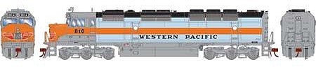 Athearn Genesis 28612 HO, FP45 Tsunami 2 DCC and Sound, LED, Western Pacific, WP, 810 - House of Trains