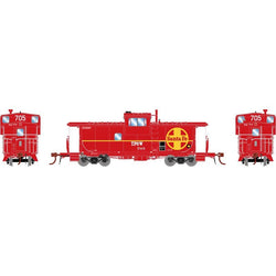 Athearn Genesis 78580 HO CE-8 ICC Caboose, LED Lights, ATSF Lease, TPW, 705 - House of Trains