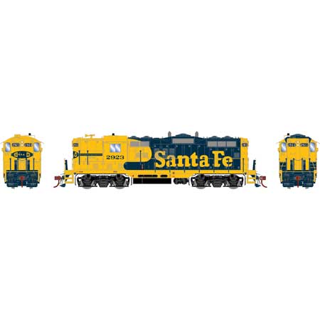 Athearn Genesis 82225 HO, GP9, Phase II, DCC READY, LED, Santa Fe, SF, 2923 - House of Trains