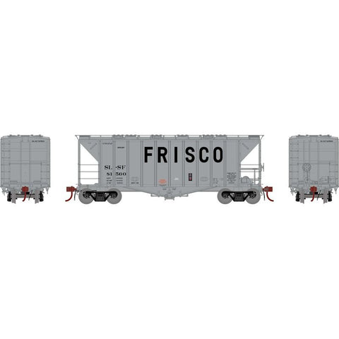 Athearn Genesis 87476 HO, 40' 2600 CF Airslide Covered Hopper, Late, Frisco, SLSF, 81560 - House of Trains