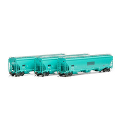 Athearn Genesis 97153 HO, Trinity Covered Hopper, 3-Pack, Primed for Grime, INTX - House of Trains
