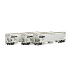 Athearn Genesis 97169 HO, Trinity Covered Hopper, 3-Pack, Norfolk Southern - House of Trains