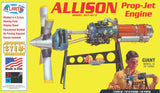 Atlantis Models H1551 Allison 501-D13 Prop Jet Aircraft Engine Plastic Model Kit 1/10 - House of Trains