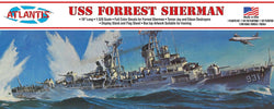 Atlantis Models H352 USS Forrest Sherman Destroyer, Plastic Model Kit 1/320 - House of Trains