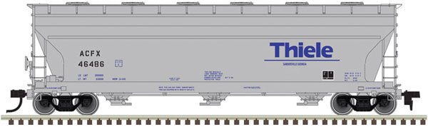 Atlas 20 005 529 HO, ACF 4650, Centerflow, Covered Hopper, Thiele Kaolin, ACFX, 46502 - House of Trains