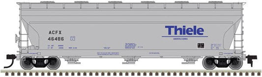 Atlas 20 005 529 HO, ACF 4650, Centerflow, Covered Hopper, Thiele Kaolin, ACFX, 46502 - House of Trains