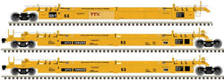 Atlas 20 006 628 HO, 53' Articulated Well Car, 3-Unit, DTTX, 728655 - House of Trains