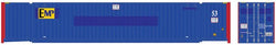 Atlas 20 006 665 HO Jindo 53' Corrugated Container, 3-Pack, ex-Pacer blue, yellow and red, EMP - House of Trains