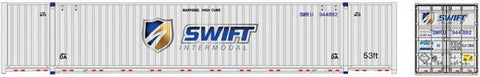Atlas 20 006 672 HO Jindo 53' Corrugated Container, 3-Pack, Swift Intermodal - House of Trains