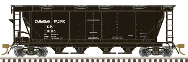 Atlas 20 007 167 HO, Slab Side, Covered Hopper, CP, 381280 - House of Trains