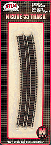 Atlas 2022 N, Code 55, 17.5" Radius Curve, 6 pcs - House of Trains
