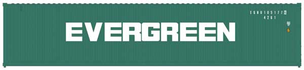 Atlas 50 004 161 N 40' Standard Height Container, Evergreen, Set 2, EGHU, 3 Pieces - House of Trains