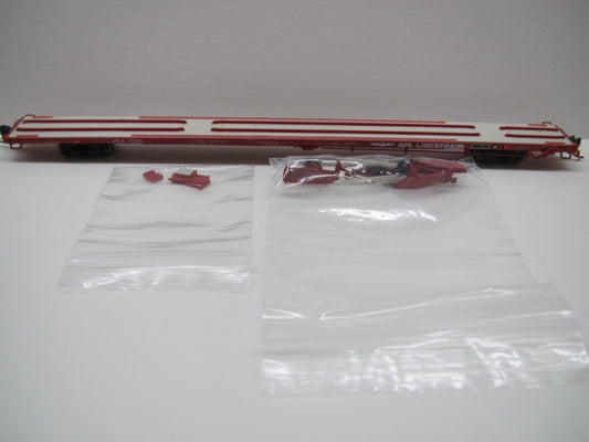 Atlas 50 004 428 N, ACF 89' 4" Flat Car, Mid/End Hitches, APL, Linertrain, APLX, 17068 - House of Trains
