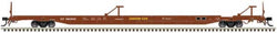 Atlas 50 004 435 N, ACF 89' 4" Flat Car, Mid/End Hitches, Southern Pacific, SP, 520545 - House of Trains