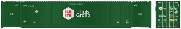 Atlas 50 005 955 N, 53' Containers, Hub Group, UPHU, Set 1, 3 pieces - House of Trains