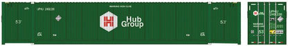 Atlas 50 005 955 N, 53' Containers, Hub Group, UPHU, Set 1, 3 pieces - House of Trains
