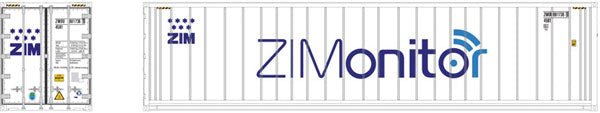Atlas 50 006 005 N, 40' Refrigerated Container, ZIMonitor, ZMCU, Set 2, 3 Pieces - House of Trains