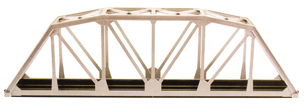 Atlas 594 HO 18" Through Truss Bridge (Code 83, 100), Kit - House of Trains